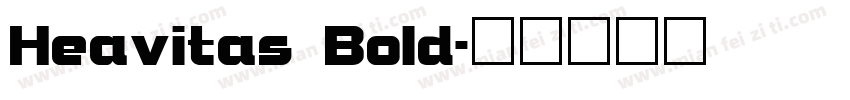 Heavitas Bold字体转换